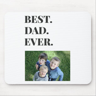 Mousepad Foto do Melhor Pai De Tipografia De Crianças