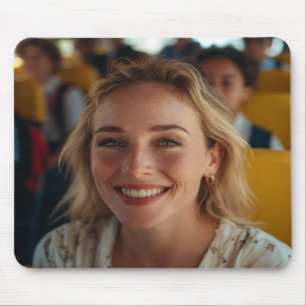 Mousepad Foto do Motorista de Ônibus Escolar Personalizar