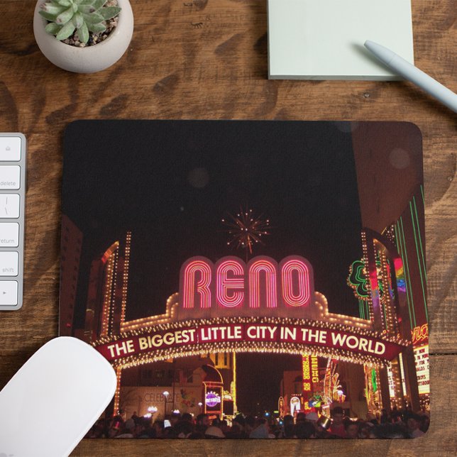 Mousepad Foto do Reno Arch (Vintage Downtown Reno)