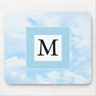 Mousepad Foto do Solteiro Personalizado do Soft Blue Sky In