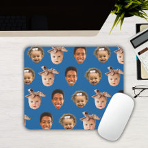 Foto engraçada azul personalizada do pai de 3 filh