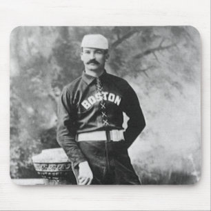 Mousepad Foto Esportiva Antiga, Jogador de Beisebol de Bost