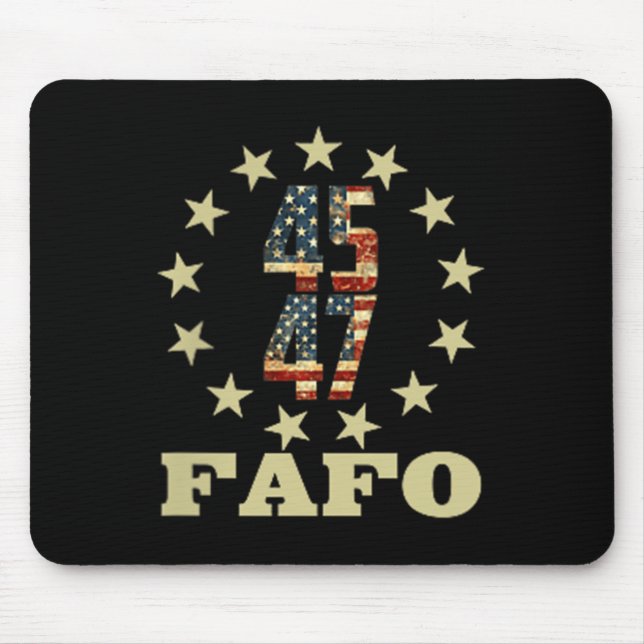 Mousepad Foto Fafo Trump Engraçada (Frente)