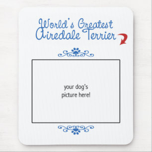 Mousepad Foto feita sob encomenda! Mundos grande Airedale