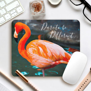 Mousepad Foto Flamingo Cor-De-Rosa Atrevida-Se A Ser Um Scr