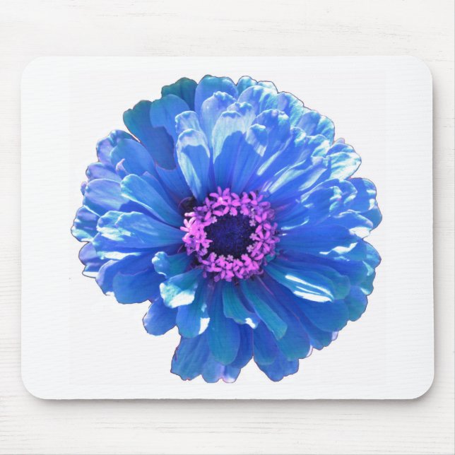 Mousepad Foto floral azul-margarida (Frente)