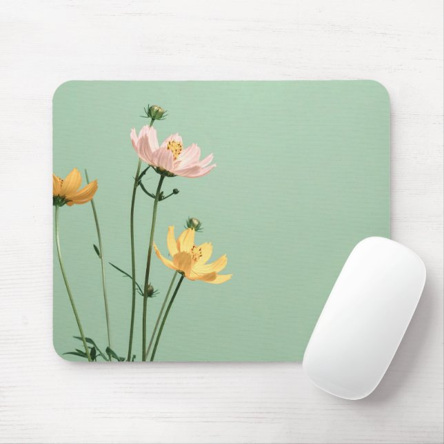 Mousepad Foto Floral Personalizada Moderna (Com mouse)