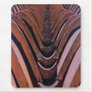 Mousepad Foto interessante, azulejos de telhado com perspec