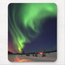 Mousepad Foto Noturna das Luzes do Norte do Alasca