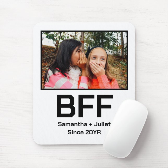Mousepad Foto original do melhor amigo moderno e personaliz (Com mouse)