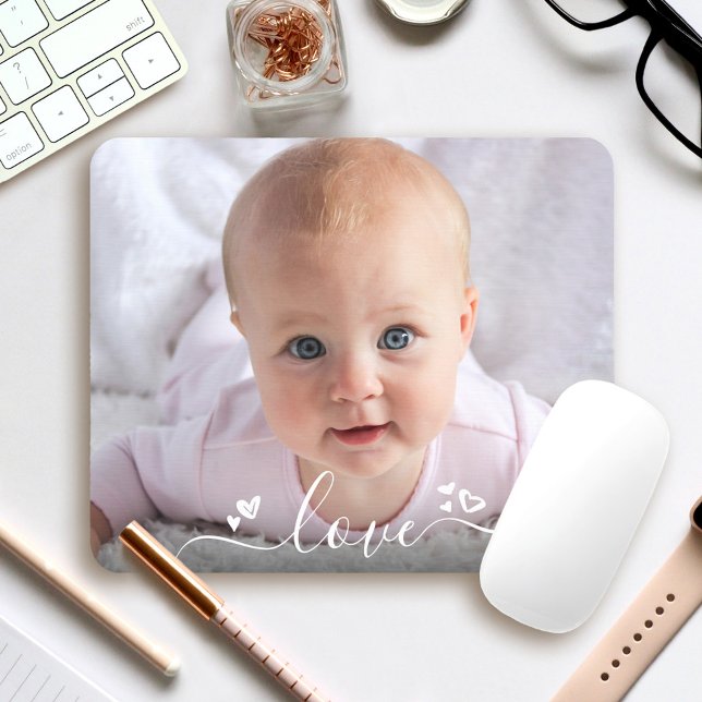 Mousepad Foto personalizada Cortes de Script de Amor Modern (Criador carregado)