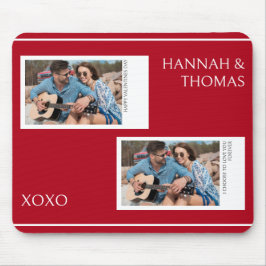 Mousepad Foto Personalizada do Dia de os namorados Vermelho