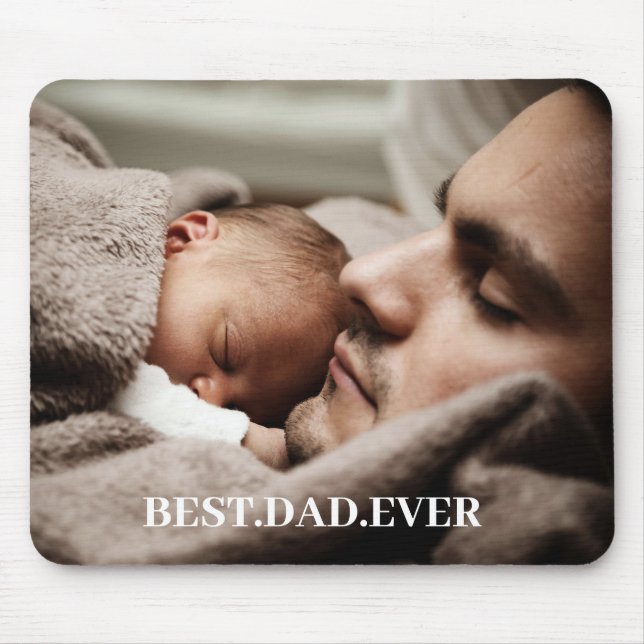 Mousepad Foto personalizada do melhor Pai (Frente)