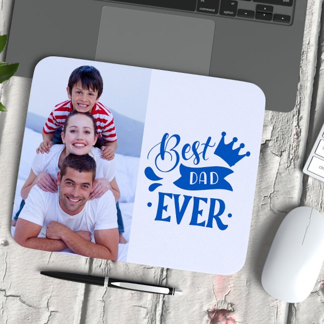 Mousepad Foto personalizada do melhor Pai de sempre (Criador carregado)