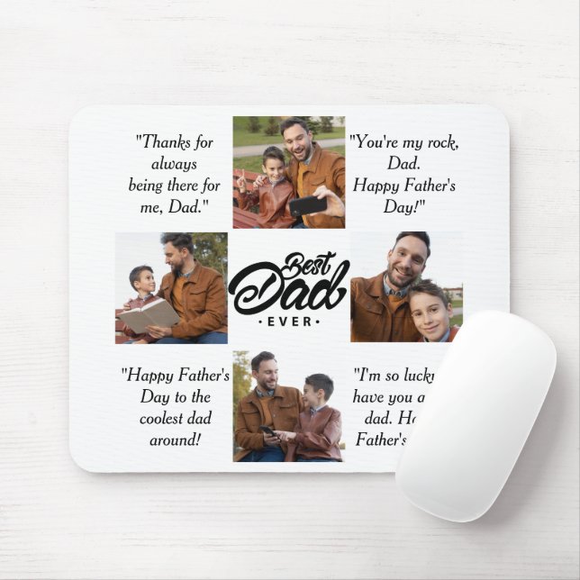 Mousepad Foto personalizada do melhor Pai nunca (Com mouse)