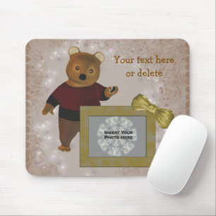 Mousepad Foto Personalizada do Urso de Corte