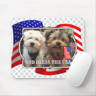 Mousepad Foto personalizada Quadro EUA Bandeira Americana D