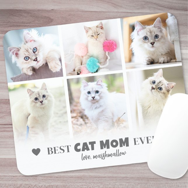 Mousepad Foto Pet da Melhor Cat Mãe (Best Cat Mom Pet Photo Mouse Pad)