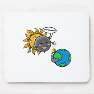 Mousepad Fotobomb! Eclipse Solar Total Gráfico Adorável 202