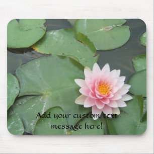 Mousepad Fotografia Bonito de Lily Rosa e Verde