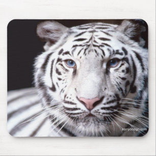 Mousepad Fotografia branca do tigre de Bengal