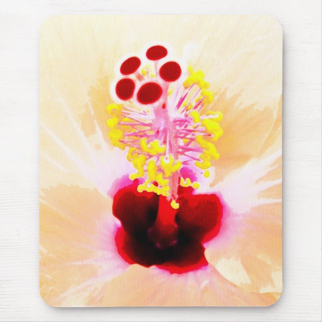 Mousepad Fotografia da Flor de Hibisco (Frente)