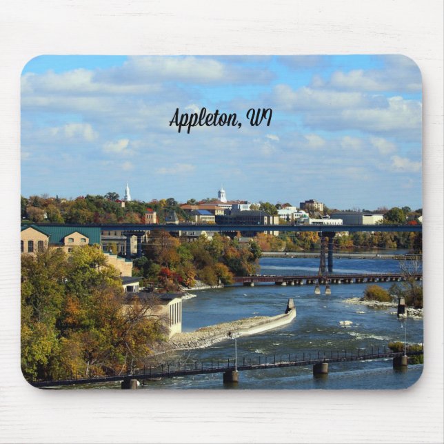 Mousepad fotografia da paisagem de Appleton, Wisconsin (Frente)