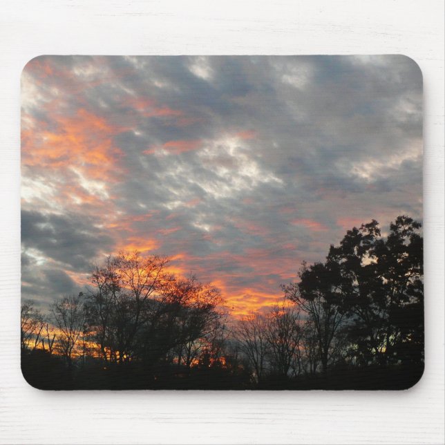 Mousepad Fotografia da paisagem solar do inverno (Frente)