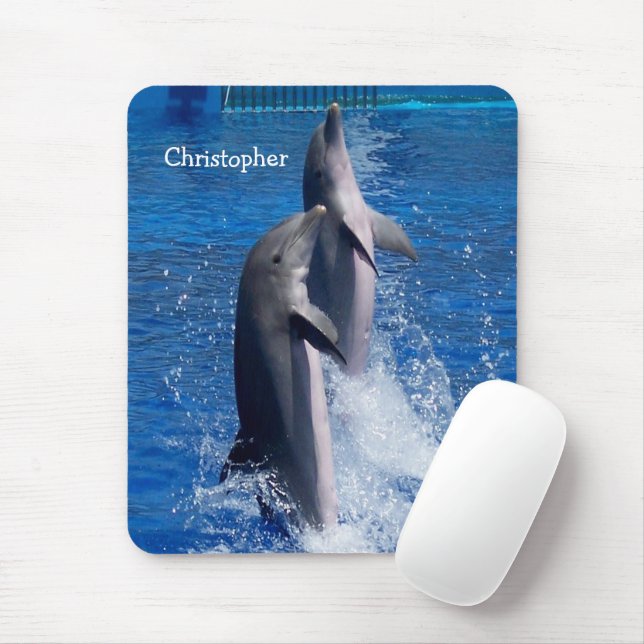 Mousepad Fotografia de Golfinho Design (Com mouse)