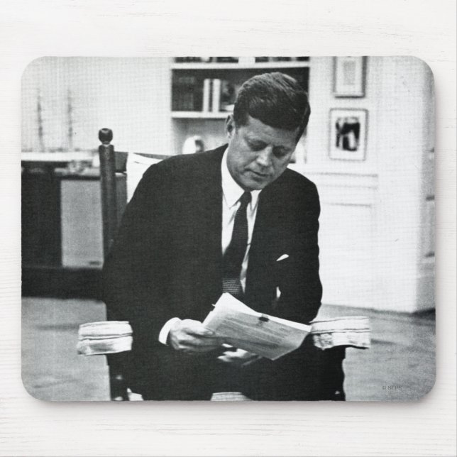 Mousepad Fotografia de John F. Kennedy 2 (Frente)