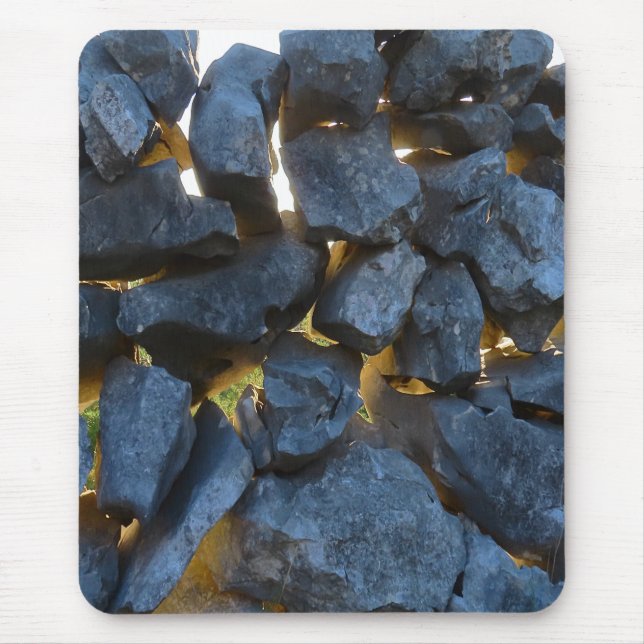 Mousepad Fotografia de Muro de Pedra Russo Croata (Frente)