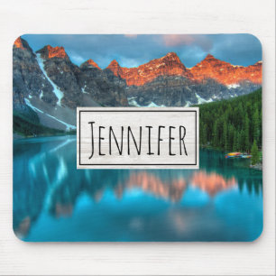 Mousepad Fotografia de paisagem Cena Montanha e Lago