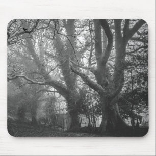 Mousepad Fotografia em Preto e Branco da Floresta Negra