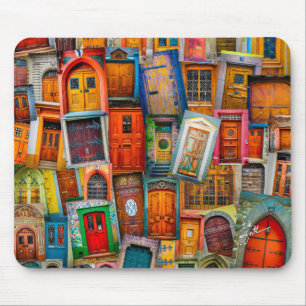 Mousepad Fotografia original moderna da arte da porta do