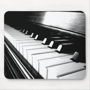Mousepad Fotografia preta & branca elegante do piano