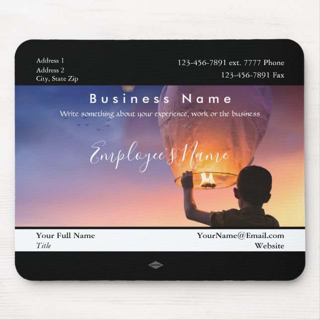 Mousepad Fotográfico de Funcionário do Balão de Ar (Frente)