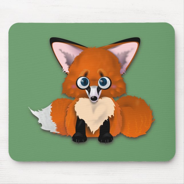 Mousepad Fox bonito do bebê (Frente)