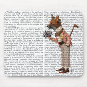 Mousepad Fox in Boater