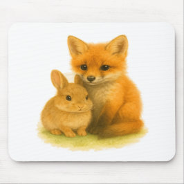 Mousepad Fox Kit e Bunny Buddies