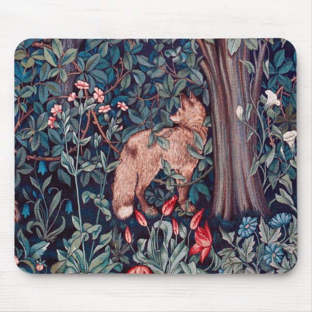 Mousepad Fox na Floresta, William Morris (Frente)