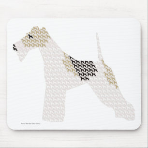 Mousepad Fox Terrier do fio (silhuetas /shadows)