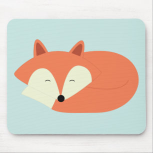 Mousepad Fox vermelho sonolento