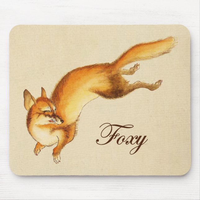 Mousepad "Foxy" - Esboço japonês venenoso de uma raposa (Frente)