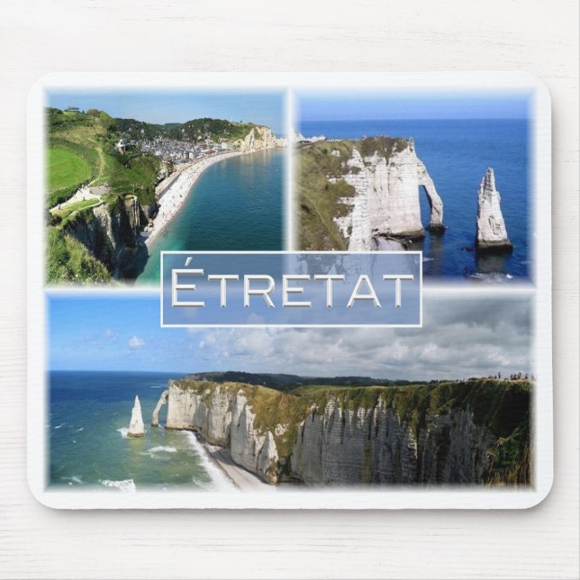 Mousepad FR França - Normandia - Etretat - Fios - (Frente)