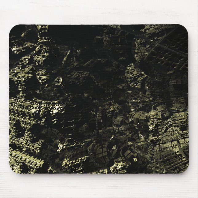 Mousepad Fractal 3D Mineral Geek futurista MP05 (Frente)