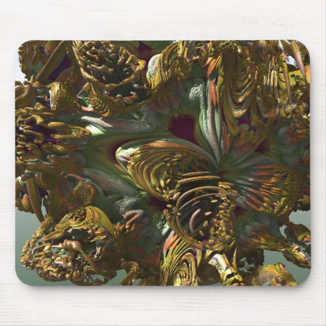 Mousepad Fractal 3D Sci-fi futurista Hard Rock MP02 (Frente)