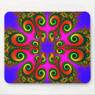 Mousepad Fractal da flor de Phoenix