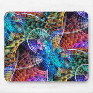 Mousepad Fractal de apófise abstrato X