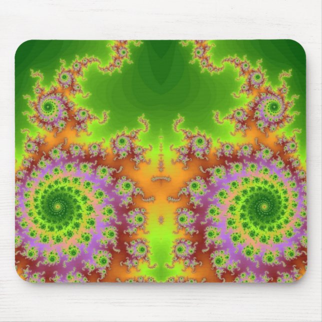 Mousepad Fractal de Olhos Verdes (Frente)