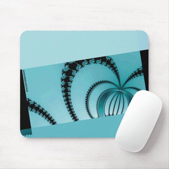 Mousepad Fractal Garden azure (Com mouse)